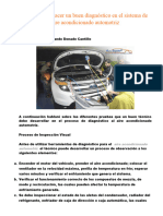 4 Pasos para Hacer Un Buen Diagnóstico en El Sistema de Aire Acondicionado Automotriz