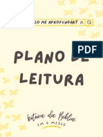 PLANO DE LEITURA Da BÍBLIA - 6 MESES