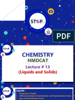 Lecture # 13 (Liquids and Solids)