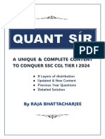 SSC CGL Quant Book For Tier I 2024