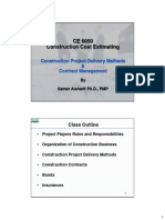 Construction Project Delivery Method and Contract Management