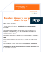 Importante Découverte Pour Combattre Le Diabète de Type 3