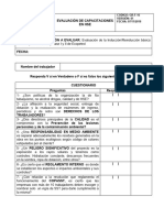 Evaluación Inducción