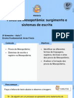 Povos Da Mesopotâmia: Surgimento e Sistemas de Escrita: História