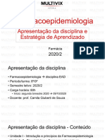 Farmacoepidemiologia - Apresentação Da Disciplina