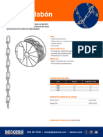 Cadena Doble Eslabon Deacero Ficha Tecnica