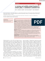 Entrenamiento de Resistencia Progresiva y Función Relacionada Con La Movilidad en Jóvenes Con Parálisis Cerebral Un Ensayo Controlado Aleatorio