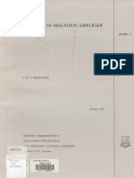 A Survey of Isolation Amplifier Circuits