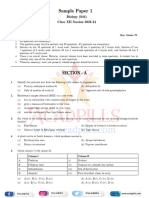 Biology SQP-01 2024 Exam