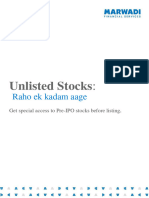 Unlisted Stock by MARWADI