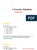 In-Class Exercise Solutions - Perceptrons