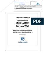 MOS CURTAIN WALL Method Statement S