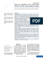 Tumor Size Estimation of The Breast Cancer Molecul