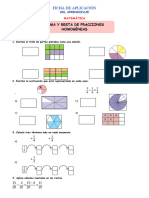 Ficha-Mierc-Mat-Suma y Resta de Fracciones Homogéneas