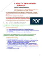 Comment Tester Un Transformateur Industrie