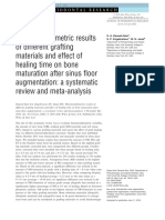 2017 - Histomorphometric Results of Different Grafting Materials and Effect of Healing Time On Bone Maturation After Sinus Floor Augmentation