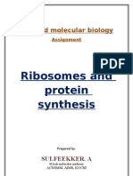 Ribosomes and Protein Synthesis