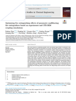 Optimizing Fire Extinguishing Effects of Pneumatic Sandblasting