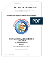 DSP Lab Manual 2016