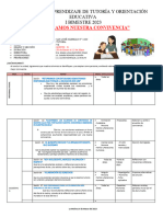 "Mejoramos Nuestra Convivencia": Unidades de Aprendizaje de Tutoría Y Orientación Educativa I Bimestre 2023