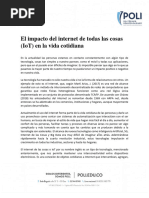 El Impacto Del Internet de Todas Las Cosas (IoT) en La Vida Cotidiana (Adaptado) - 3.final