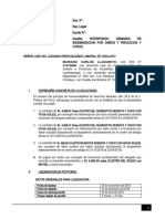 Demanda de Indemnización Por Daños y Perjuicios