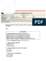 Prueba Compresion Lectura 2º