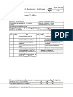 Solicitud de Constancias y Certificados Código Página: Información Personal