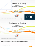 EIS - Module 1-1a The Engineer and The Society Notes - ChuaYL - 012022