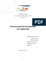 Informe de Tipos de Equipos de Encendidos