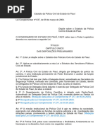 Lei Complementar 37 - 04 Estatuto Da Polícia Civil ATUALIZADA