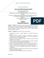 Bolivia: Ley #366, 30 de Abril de 2013: Capítulo I Disposiciones Generales