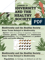 Lesson 10 Biodiversity and The Healthy Society