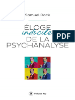 Eloge Indocile de La Psychanaly - Samuel Dock