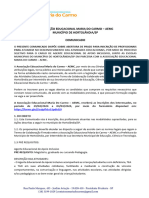 Comunicado de Processo Seletivo Hortolandia - Apoio - Inclusivo