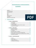 Ficha de Evaluacion Neurologica y Estado de Conciencia - Modificado