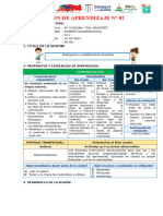 Sesión de Aprendizaje N 2