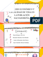 Análisis Económico y La Calidad de Vida en La Poblacion Salvadoreña.