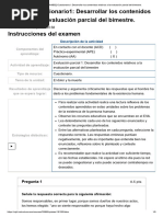 Examen - (AAB02) Cuestionario1 - Desarrollar Los Contenidos Relativos A La Evaluación Parcial Del Bimestre