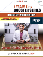 World History (Mains Booster Series) - 2024