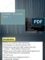 Python - Revision Tour