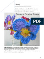 Grannys Crochet Pansy