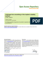 Ssoar 2009 04 Fengler Arbitrage Free - Smoothing - of - The - Implied