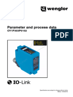 Interface Protocol IO-Link Parameter Process Data OY1P303P0102