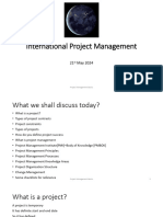 International Project Management - Domain Course