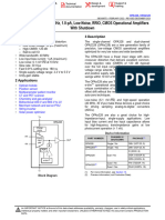 Opax328 Precision, 40-Mhz, 1.0-Pa, Low-Noise, Rrio, Cmos Operational Amplifiers With Shutdown