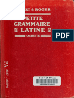 Petite Grammaire Latine Hachette - Manuel Ancien