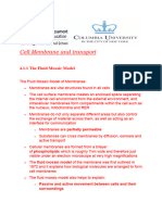 Cell Membrane and Transport