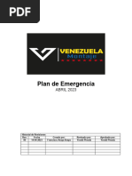 Plan de Emergencia VENEZUELA LTDA Rev 1