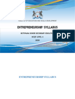 Entreprenuership Syllabus 2023